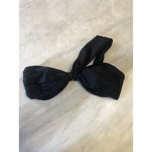 Luxe by Lisa Vogel Black Clamshell One Shoulder Bandeau Top Classic Size 12